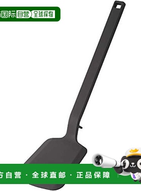 【日本直邮】山崎实业 硅胶锅铲 烹饪铲 黑色 约W9XD4.5XH31cm 51