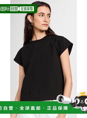1h可退 香港直邮AGOLDE 女士 Bryce 小肩袖 T 恤 black黑色 舒适