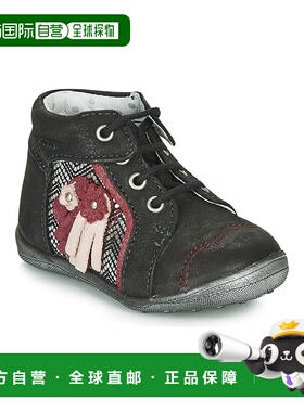 欧洲直邮Catimini 女孩 RAINETTE 黑色 学步鞋靴子