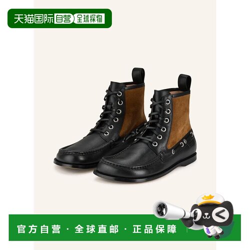 香港直邮LOEWE 男士靴子 100291170913000 CO 黑色 Lace-up boots