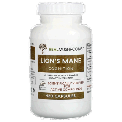 香港直发Real Mushrooms猴头菇素食胶囊口服便携装调节肠胃120粒