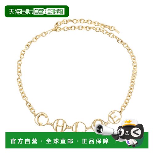 自营Chloe The Script Jewelry Belt - Gold 腰带美国奥莱直发