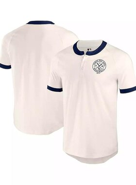 Fanatics|男款白色坦帕湾光芒队亨利插肩 T 恤