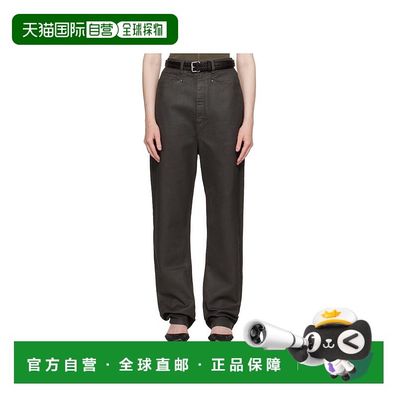 香港直邮LEMAIRE 女士休闲裤 PA1199LD1030BR490 SS2025 黑色