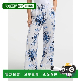 花朵绽放 自营 亚麻烟熏阔腿裤 Tracy女式 美国奥莱直发宽腿 Ellen