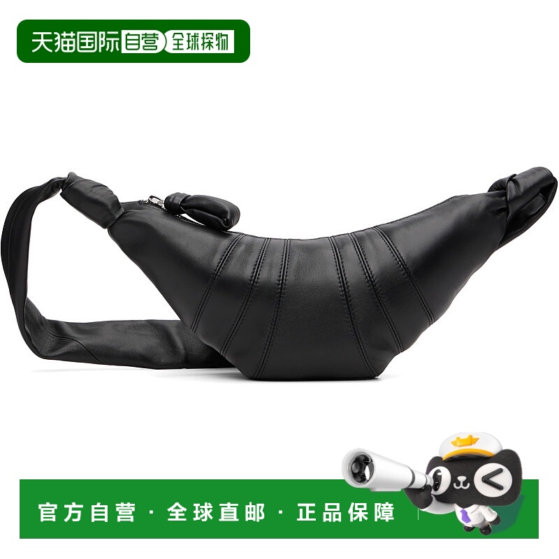 1h可退 香港直邮Lemaire 女士 黑色小号 Croissant 单肩包 BG0003