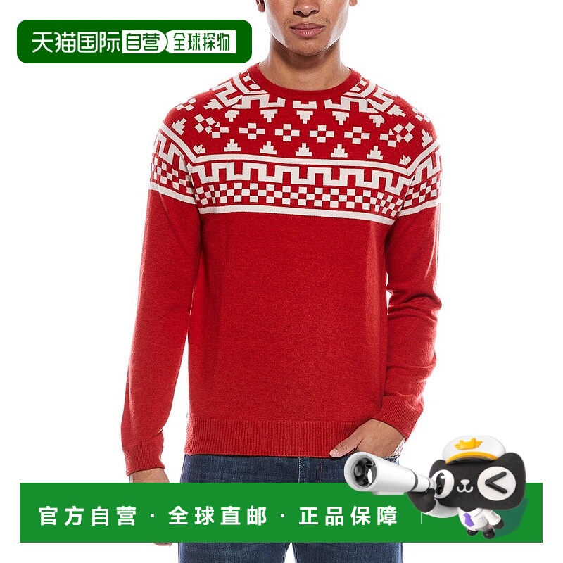 自营Brodie Cashmere Fairisle Wool & Cashmere-Blend Crewneck