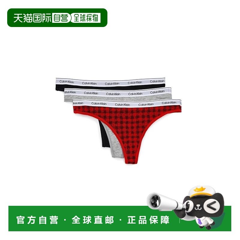 香港直邮calvin klein CK内衣 女士 时尚徽标丁字裤(三件装),女士内衣/男士内衣/家居服,女丁字裤,淘宝优惠券,粉丝福利购,淘宝优惠卷