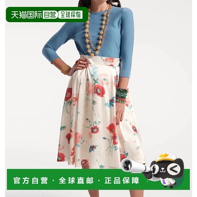 自营 frances valentineShelley Midi裙子Bellissima Poly Tafett