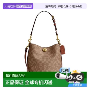 女士PVC配皮单肩斜挎手提包CW882新款 COACH蔻驰专柜款