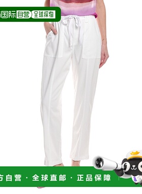 自营Bella Dahl Evie 荷叶边腰缝长裤 - 白色 新款 美国奥莱直发