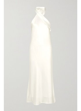 潮奢 GALVAN 女士 中长连衣裙 CD1142 white白色 舒适时尚