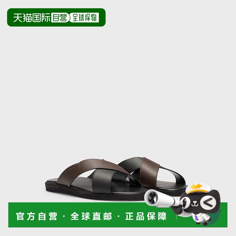 欧洲直邮HUGO BOSS雨果BOSS BLACK 双色带穆勒鞋男鞋人造皮革