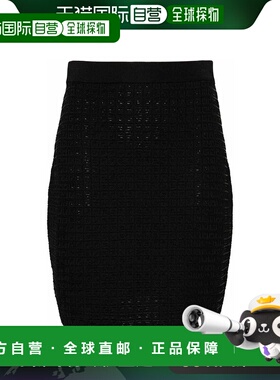 香港直邮GIVENCHY 女士半身裙 BW40LL4ZKD001 SS2024 黑色包臀裙