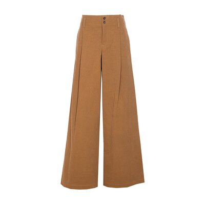 CHLOÉ 女士休闲裤 25APA11365208 AW2025 棕色 腰带环休闲裤