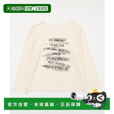 1h可退 日本直邮Figments 男女同款 ERASE logo 损坏感半袖T恤 宽