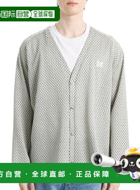 韩国直邮NEEDLES V 领开衫 R/PE Russell - 自然色/黑色网格 (QV3