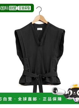 香港直邮Lemaire V领无袖背心 TO1227LD1004BK
