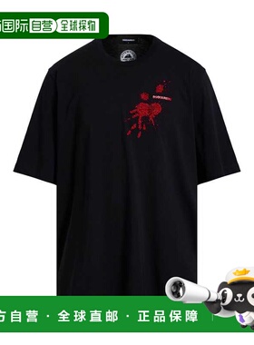 1h可退 香港直邮潮奢 Dsquared2 二次方 男士 T恤 black黑色 舒适