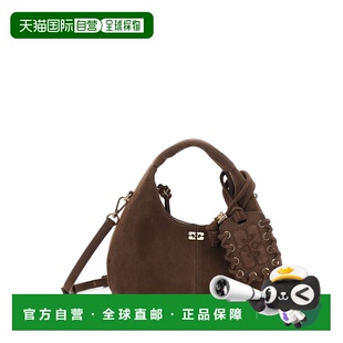 1h可退 香港直邮GANNI 甘尼 女士 Hanging on the 棕色可调节背带