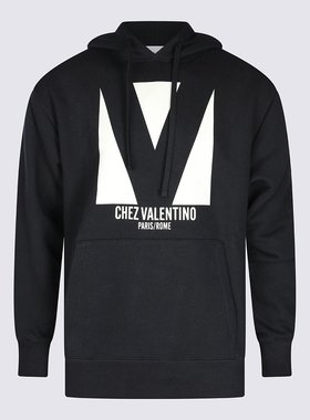 VALENTINO 男士卫衣 6V3MF28NAQA0NO SS2025 黑色