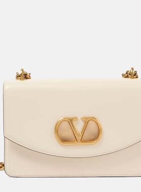 潮奢 Valentino 华伦天奴 女士 Vain 中号皮革肩包