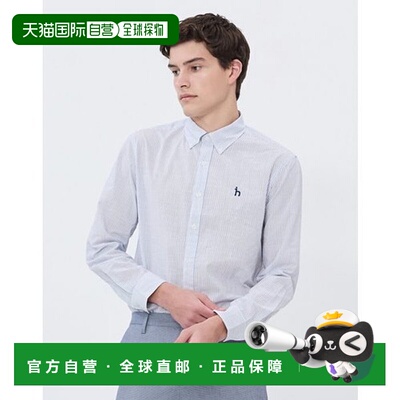 韩国直邮HAZZYS Hedges 男士 [清仓][稳定销售] 深蓝色条纹长袖..