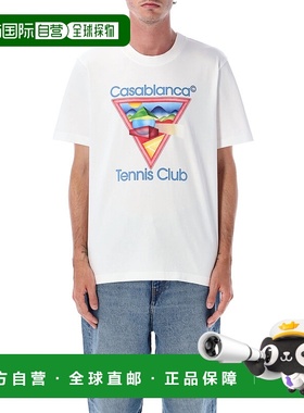 1h可退 香港直邮Casablanca 男士 Club icon 网球T恤 MPF25JTS001