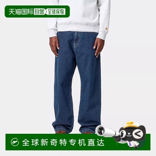 牛仔裤 欧洲直邮Carhartt 蓝色棉休闲裤 Wip 子 男士