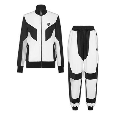 自营plein sport慢跑套装：拉链夹克 + 裤子 Statement - 白色 /