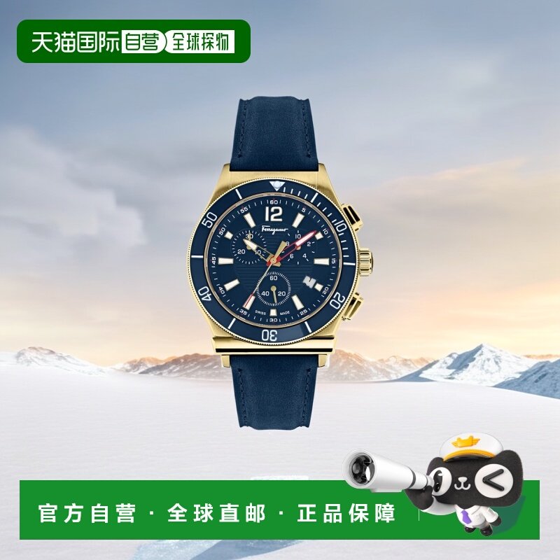 自营 salvatore ferragamoFerragamo 1898 运动表带腕表 - 蓝色//