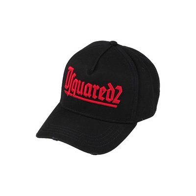 潮奢 Dsquared2 二次方 男士 帽子 black黑色 舒适时尚