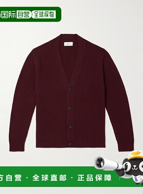 1h可退 香港直邮潮奢 Mr P. 男士 罗纹羊毛针织开衫 MPK242052BOR