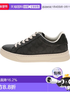 香港直邮COACH 专柜款highline女士圆头系带低帮板鞋休闲鞋CW970C