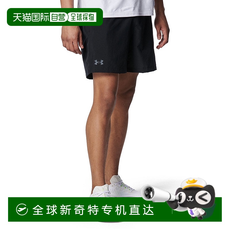 日潮跑腿Under Armour安德玛 男款Motivate 编织短裤 black L #60