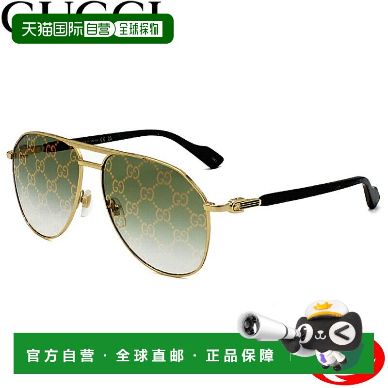 日本直邮GUCCI 太阳镜 GG1220S-004 带鼻托 男女通用