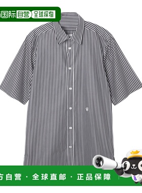 日本直邮Maison Margiela 男士黑色短袖衬衫 (S50DR0007 S78577 0