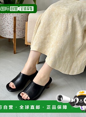 日本直邮Oriental Traffic 木跟深口穆勒凉鞋 31224 OR526BW00208