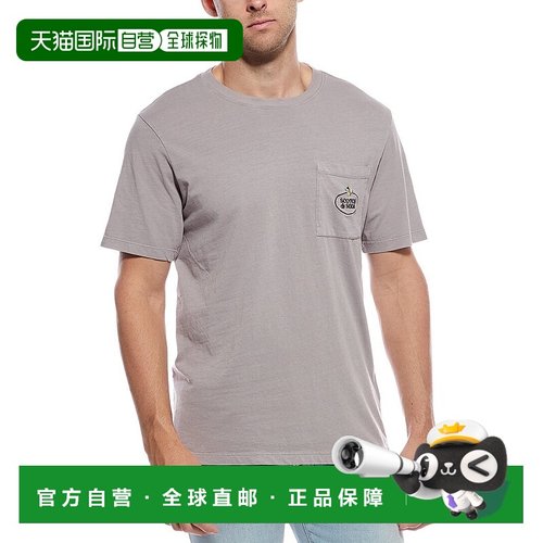 自营Scotch & Soda Garment-Dyed Pocket T-Shirt - grey 美国奥