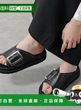 日本直邮MOHI 凉鞋 1902483G 女士皮带铆钉扣鞋 NEGRO新款