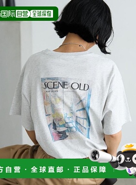 1h可退 日本直邮FREAK'S STORE女士复古杂志风全棉宽松T恤 112124