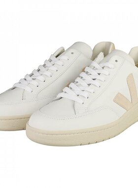 VEJA V-12 皮革 白色/超白色/黑貂色