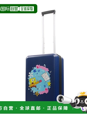 自营 Nickelodeon 海绵宝宝 Ful 22.5 英寸随身行李箱 - 蓝色 美