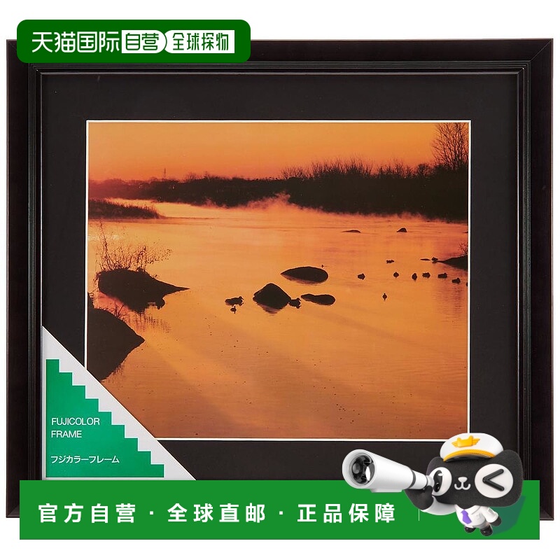 【日本直邮】Fujicolor富士胶片 木制相框YM-1黑色4切 404771