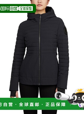 自营 Pajar 女士 London 可打包混合绗缝雨衣 - 黑色 美国奥莱直