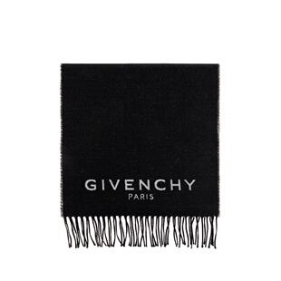 7100101390001 围巾 男士 sca 黑色 Wool SS2026 香港直邮GIVENCHY