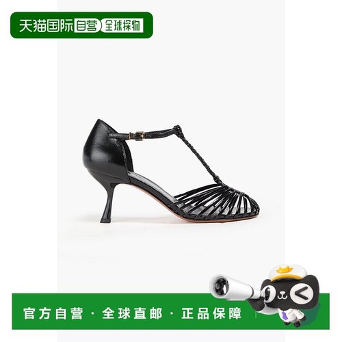 1h可退 香港直邮潮奢 ZIMMERMANN 女士 皮质浅口鞋 5513S24ONYX