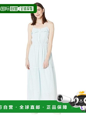 自营 lost + wanderLost+Wander Blissful Blues Maxi连衣裙女式J