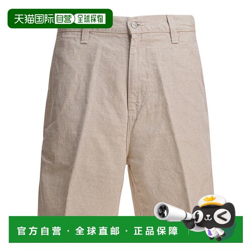 香港直邮CARHARTT WIP 男士短裤 I033583050203 AW2025 米白色