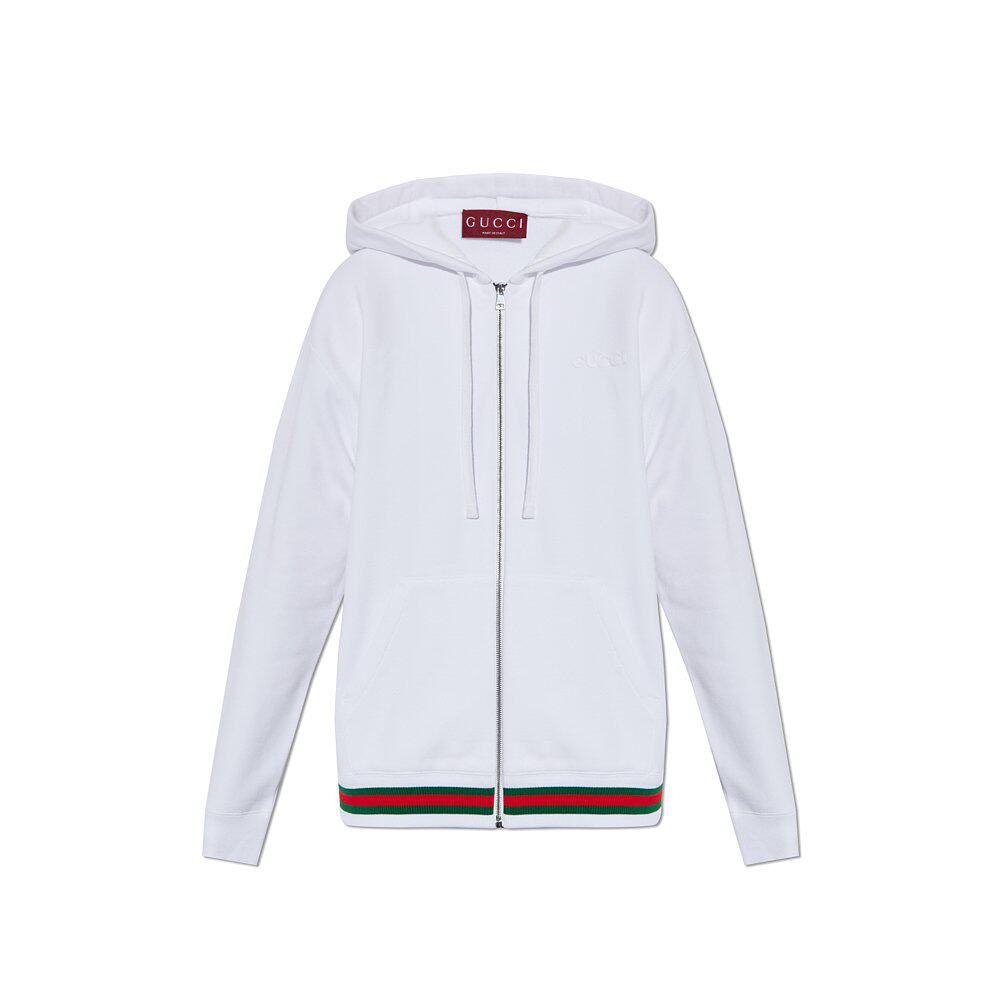 GUCCI 女士针织毛衣 810383XJG079692 SS2025 白色 OVER HOODIE